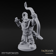 Fists Raised Triumphant Orc Warrior Miniature for Dungeons and Dragons, Pathfinder or other TTRPGs