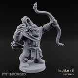 Fists Raised Triumphant Orc Warrior Miniature for Dungeons and Dragons, Pathfinder or other TTRPGs