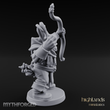 Fists Raised Triumphant Orc Warrior Miniature for Dungeons and Dragons, Pathfinder or other TTRPGs