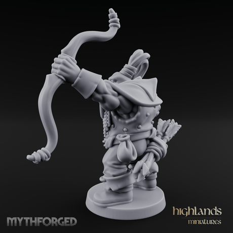 Fists Raised Triumphant Orc Warrior Miniature for Dungeons and Dragons, Pathfinder or other TTRPGs