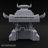 Carcass Hangs, Customers Gather Orc Butcher Market Terrain A