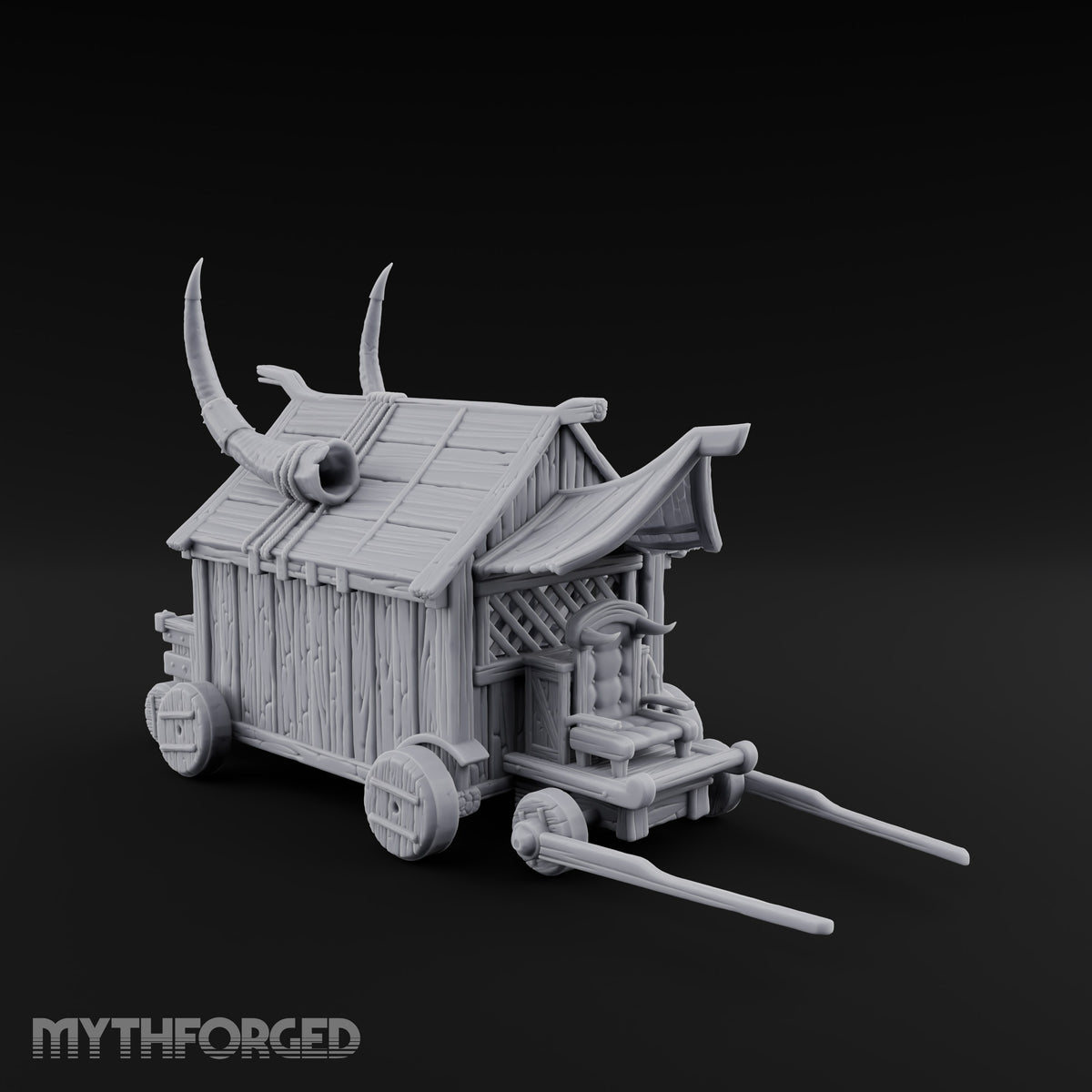 Carcass Hangs, Customers Gather Orc Butcher Market Terrain Set — C