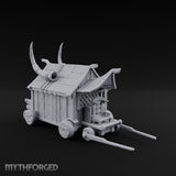 Carcass Hangs, Customers Gather Orc Butcher Market Terrain Set — C