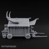 Carcass Hangs, Customers Gather Orc Butcher Market Terrain C