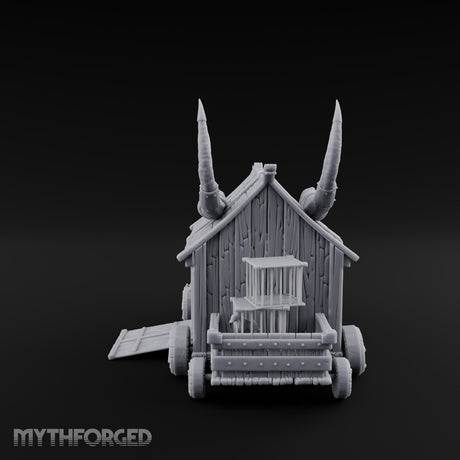 Carcass Hangs, Customers Gather Orc Butcher Market Terrain C