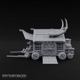 Carcass Hangs, Customers Gather Orc Butcher Market Terrain C