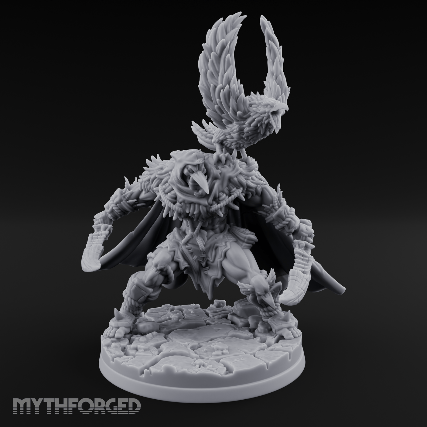 Raven Friend Hobgoblin Rogue Miniature for Dungeons and Dragons, Pathfinder or other TTRPGs