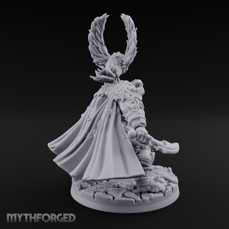 Raven Friend Hobgoblin Rogue Miniature for Dungeons and Dragons, Pathfinder or other TTRPGs