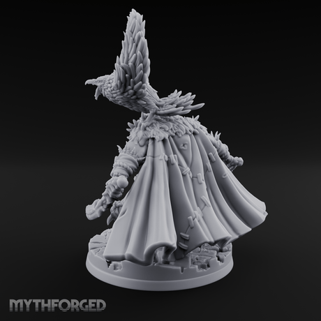 Raven Friend Hobgoblin Rogue Miniature for Dungeons and Dragons, Pathfinder or other TTRPGs