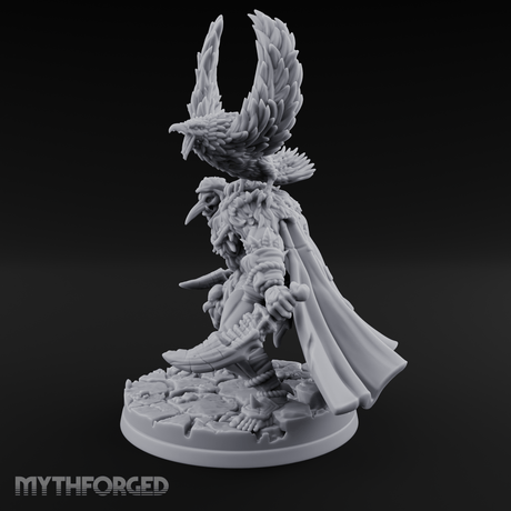 Raven Friend Hobgoblin Rogue Miniature for Dungeons and Dragons, Pathfinder or other TTRPGs