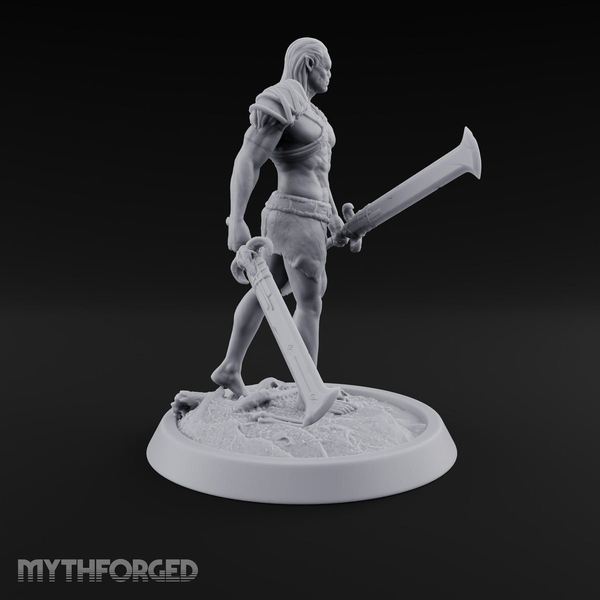 Knot Your Average Shield Orc Warrior — Dual Swords