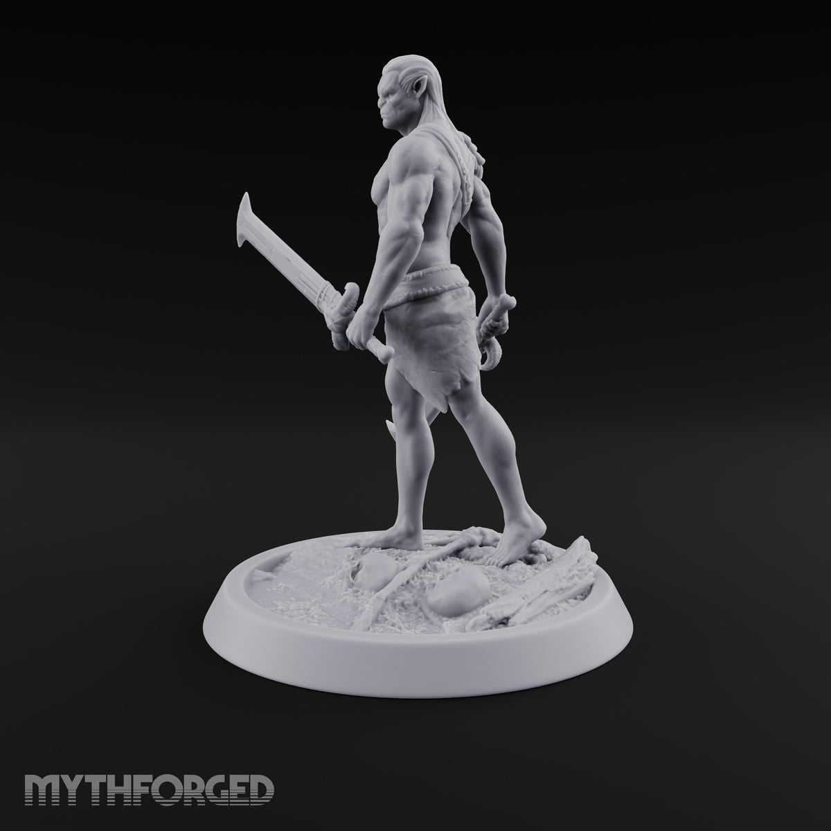 Knot Your Average Shield Orc Warrior — Dual Swords