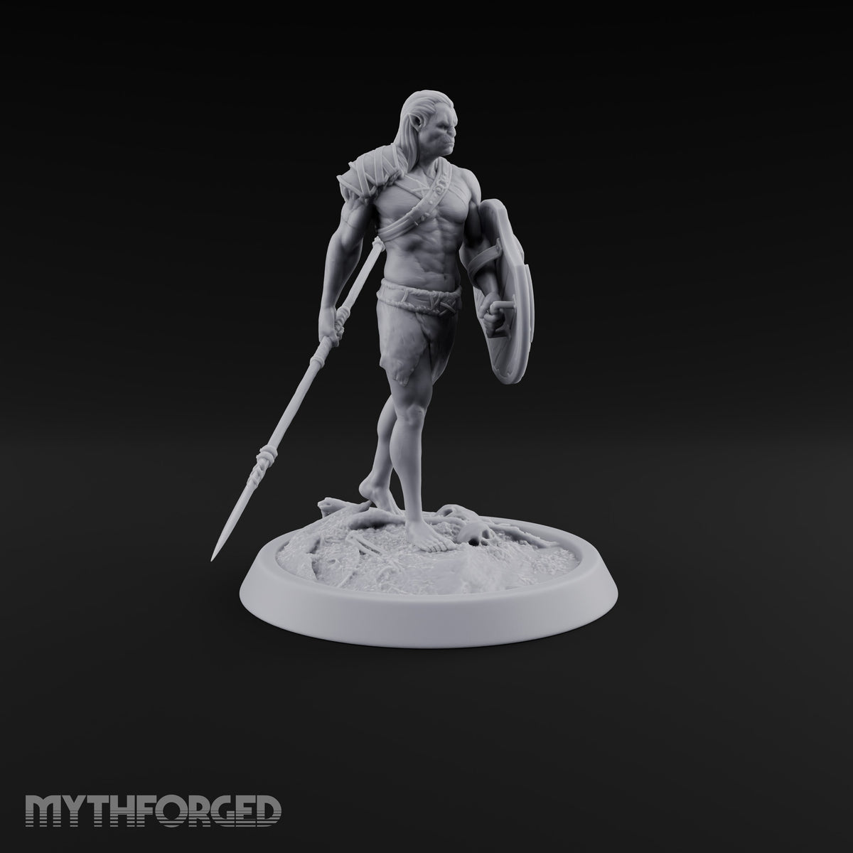 Knot Your Average Shield Orc Warrior — Spear & Shield