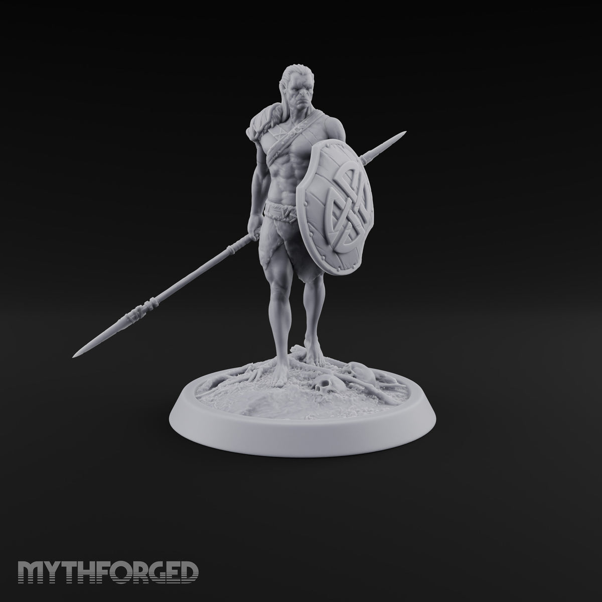 Knot Your Average Shield Orc Warrior — Spear & Shield