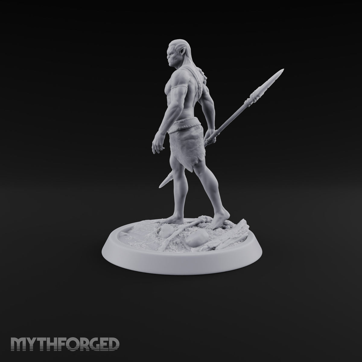 Knot Your Average Shield Orc Warrior — Spear