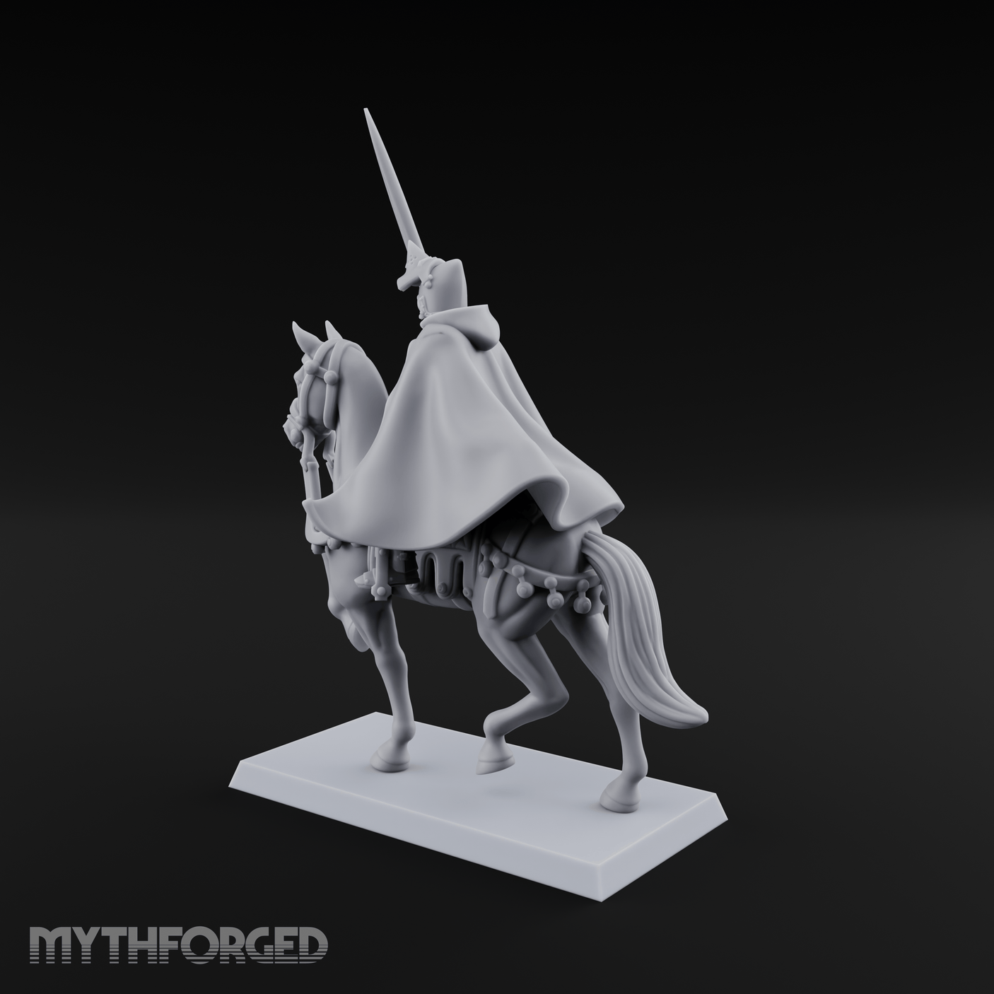 Sword Raised High Human Captain Miniature for Dungeons and Dragons, Pathfinder or other TTRPGs