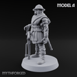 Shouldering The Load Human Crossbowwomen A Miniature for Dungeons and Dragons, Pathfinder or other TTRPGs