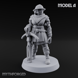 Shouldering The Load Human Crossbowwomen A Miniature for Dungeons and Dragons, Pathfinder or other TTRPGs