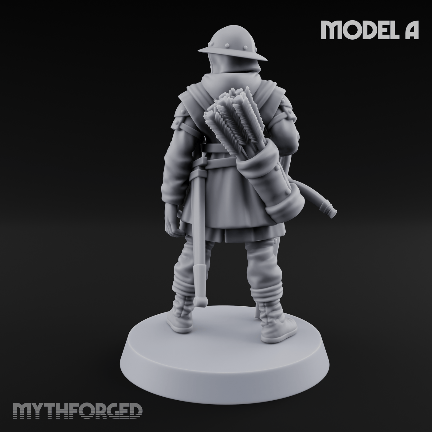 Shouldering The Load Human Crossbowwomen A Miniature for Dungeons and Dragons, Pathfinder or other TTRPGs