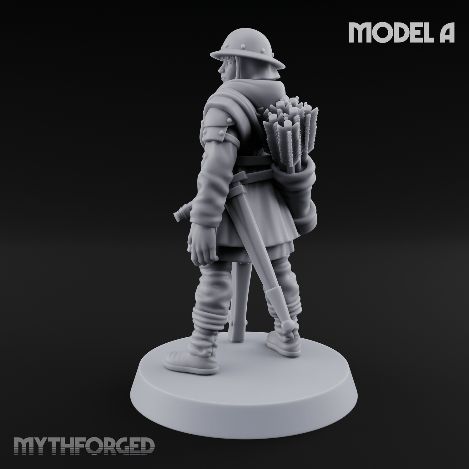 Shouldering The Load Human Crossbowwomen A Miniature for Dungeons and Dragons, Pathfinder or other TTRPGs