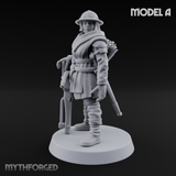 Shouldering The Load Human Crossbowwomen A Miniature for Dungeons and Dragons, Pathfinder or other TTRPGs