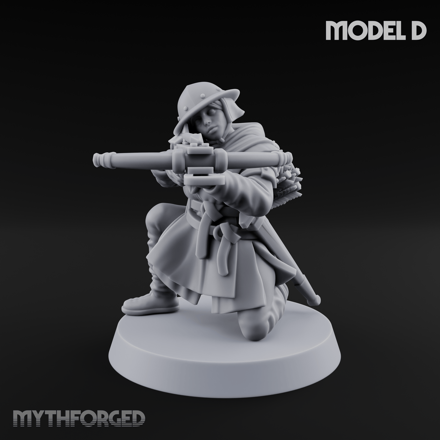 Shouldering The Load Human Crossbowwomen D Miniature for Dungeons and Dragons, Pathfinder or other TTRPGs