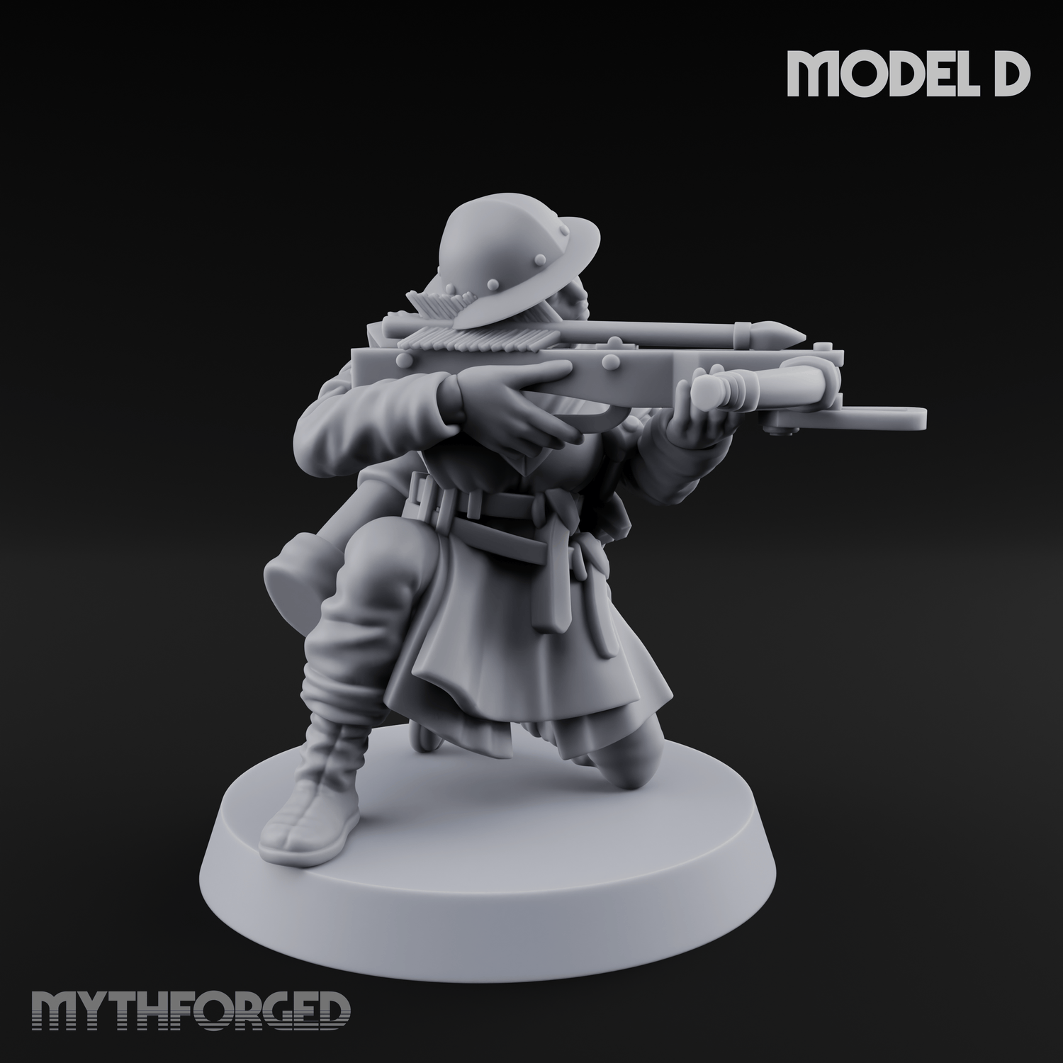 Shouldering The Load Human Crossbowwomen D Miniature for Dungeons and Dragons, Pathfinder or other TTRPGs