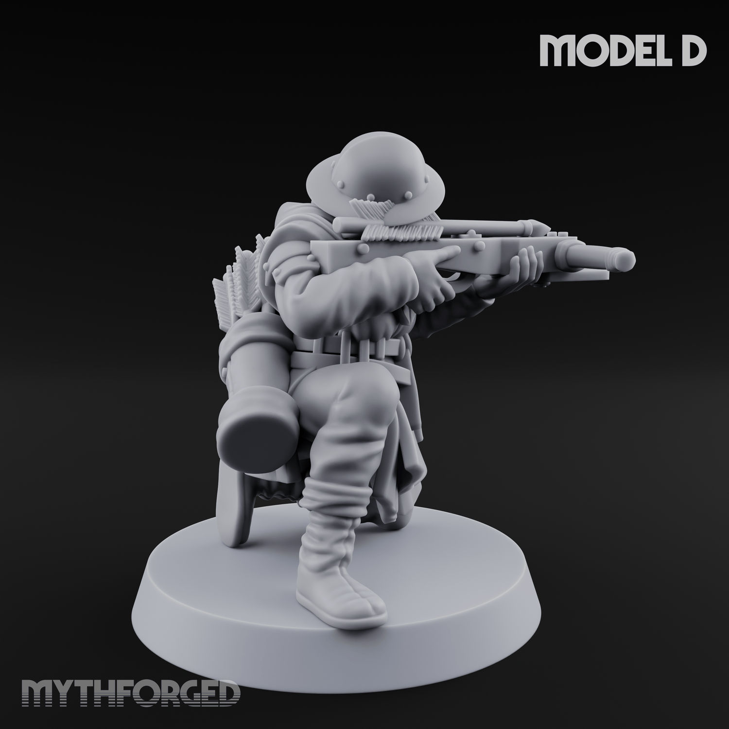 Shouldering The Load Human Crossbowwomen D Miniature for Dungeons and Dragons, Pathfinder or other TTRPGs