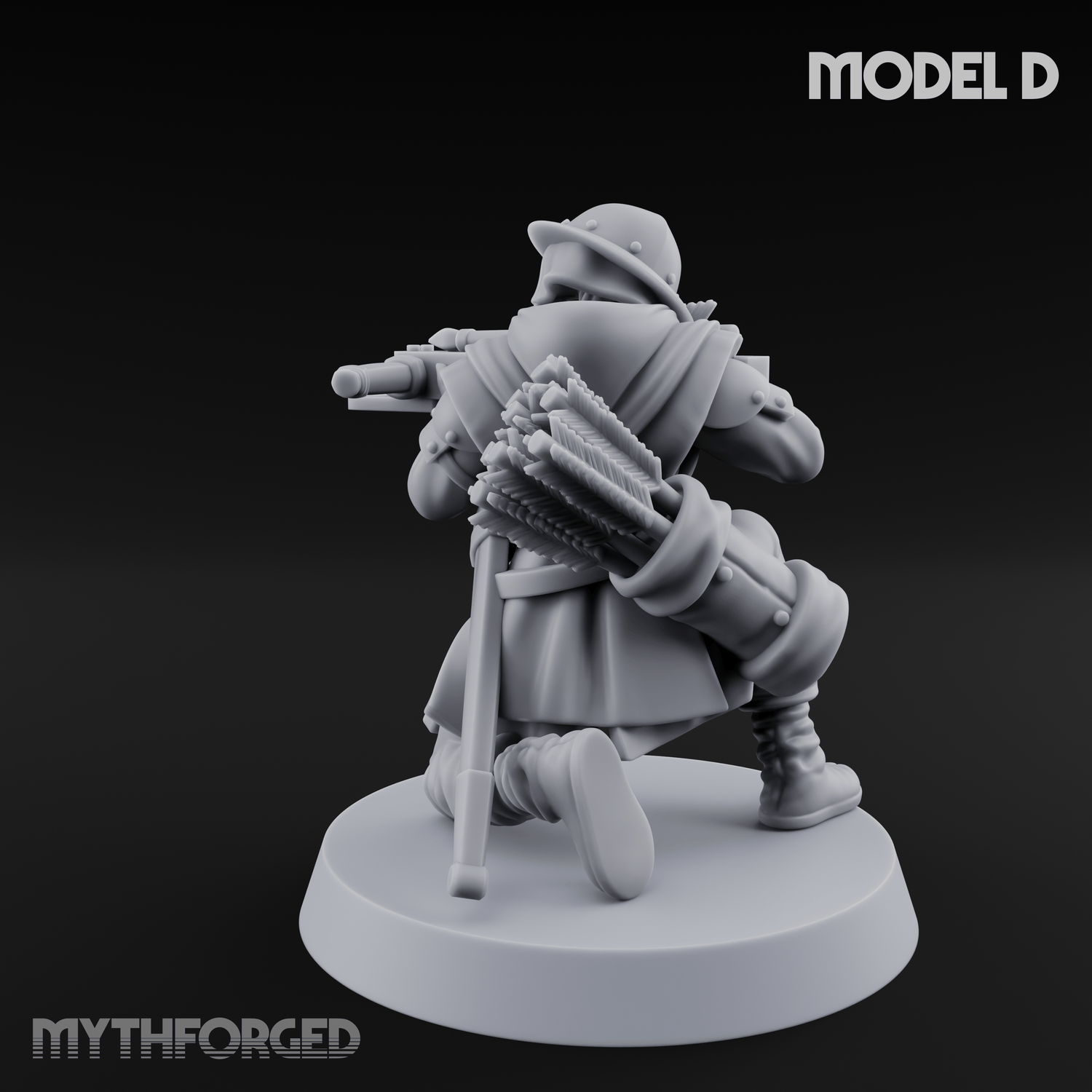 Shouldering The Load Human Crossbowwomen D Miniature for Dungeons and Dragons, Pathfinder or other TTRPGs