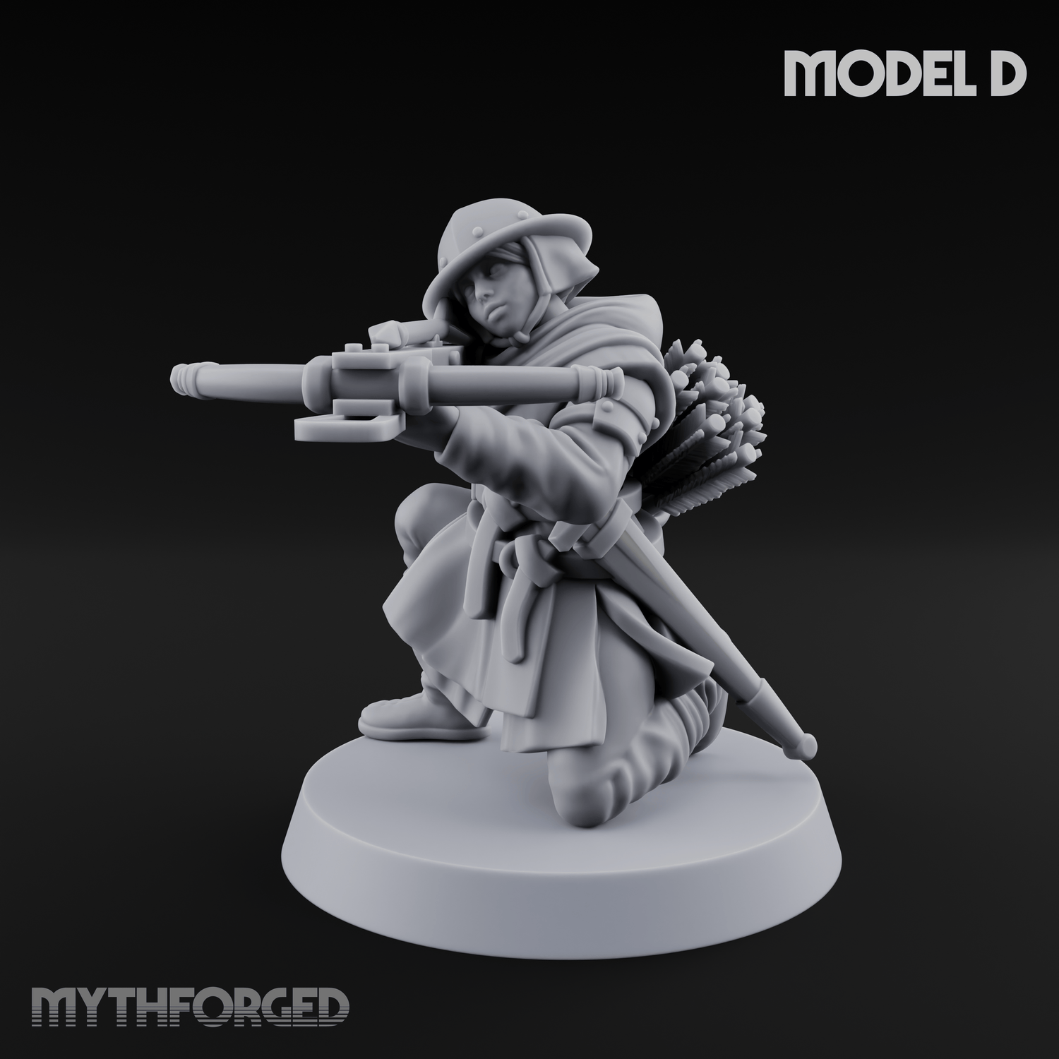 Shouldering The Load Human Crossbowwomen D Miniature for Dungeons and Dragons, Pathfinder or other TTRPGs