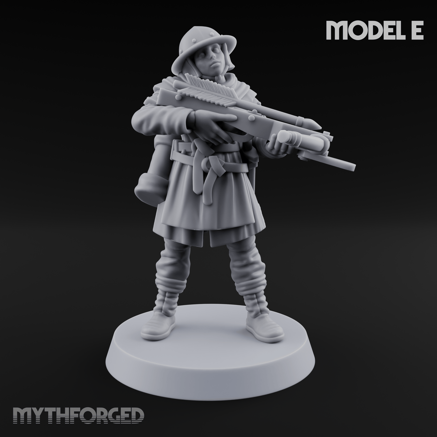 Shouldering The Load Human Crossbowwomen Miniature for Dungeons and Dragons, Pathfinder or other TTRPGs