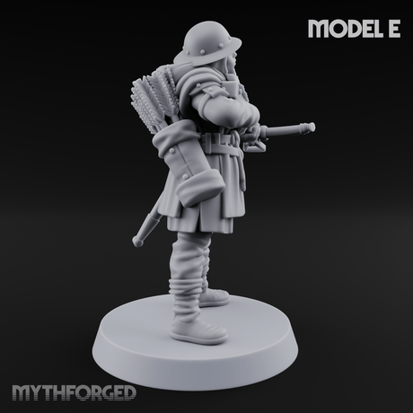 Shouldering The Load Human Crossbowwomen E Miniature for Dungeons and Dragons, Pathfinder or other TTRPGs