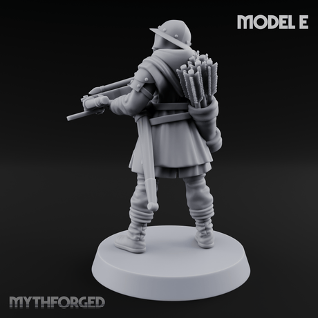 Shouldering The Load Human Crossbowwomen E Miniature for Dungeons and Dragons, Pathfinder or other TTRPGs