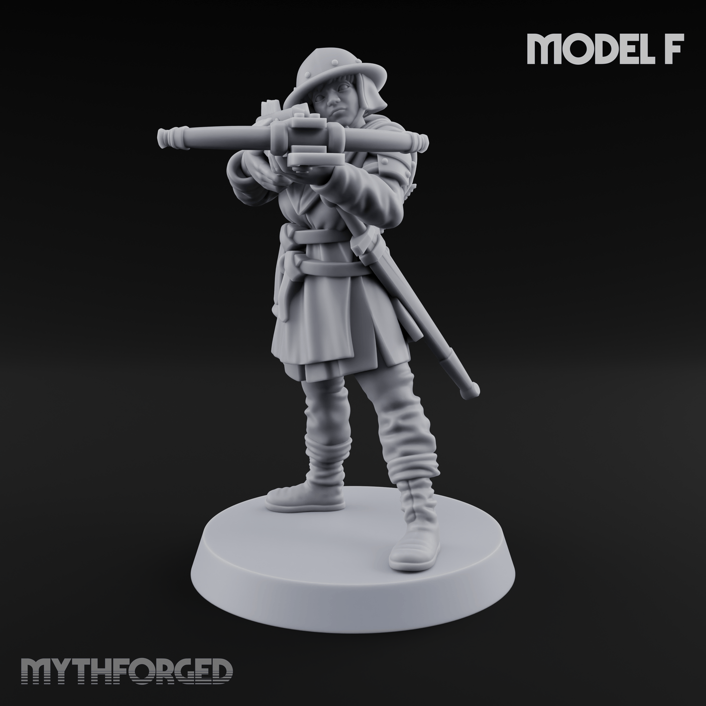 Shouldering The Load Human Crossbowwomen F Miniature for Dungeons and Dragons, Pathfinder or other TTRPGs