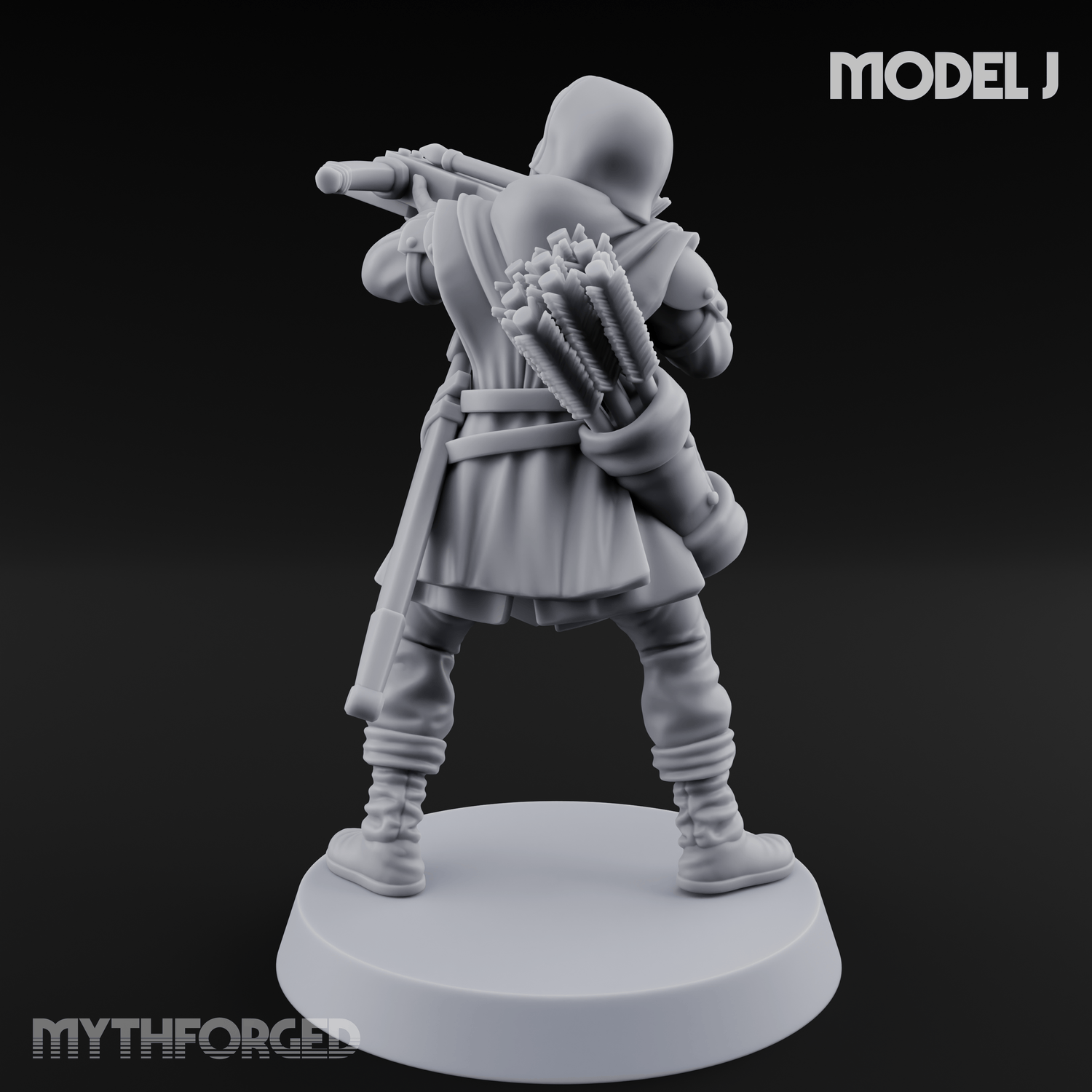 Shouldering The Load Human Crossbowwomen J Miniature for Dungeons and Dragons, Pathfinder or other TTRPGs