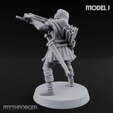 Shouldering The Load Human Crossbowwomen J Miniature for Dungeons and Dragons, Pathfinder or other TTRPGs
