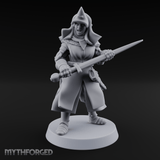 Shouldering The Load Human Warrior Miniature for Dungeons and Dragons, Pathfinder or other TTRPGs