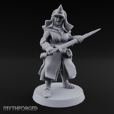 Shouldering The Load Human Warrior Miniature for Dungeons and Dragons, Pathfinder or other TTRPGs