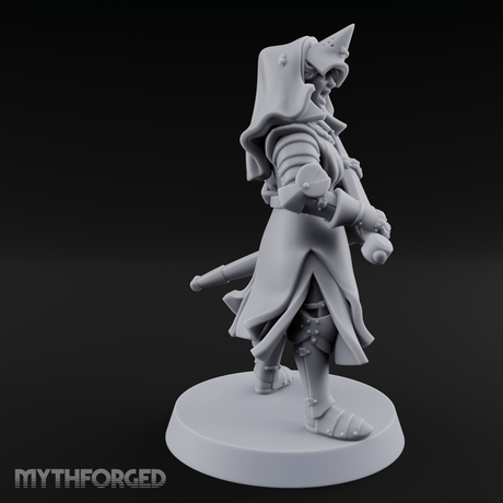 Shouldering The Load Human Warrior Miniature for Dungeons and Dragons, Pathfinder or other TTRPGs