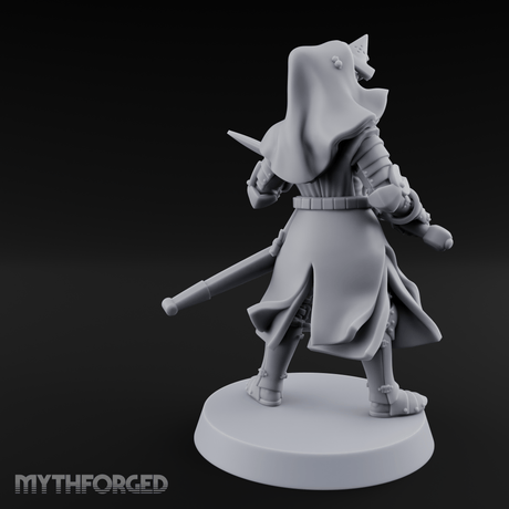 Shouldering The Load Human Warrior Miniature for Dungeons and Dragons, Pathfinder or other TTRPGs