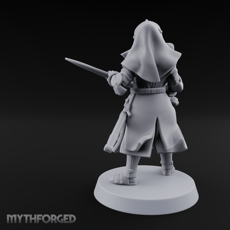 Shouldering The Load Human Warrior Miniature for Dungeons and Dragons, Pathfinder or other TTRPGs
