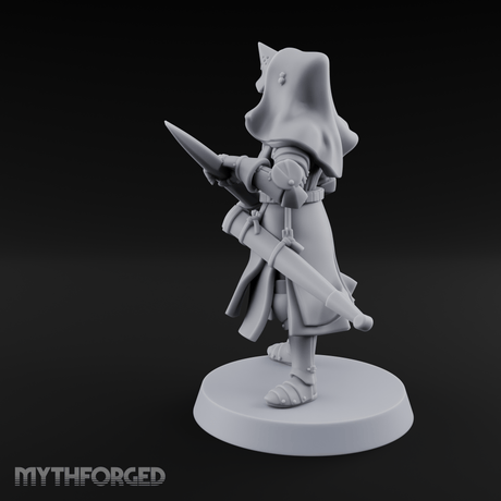 Shouldering The Load Human Warrior Miniature for Dungeons and Dragons, Pathfinder or other TTRPGs