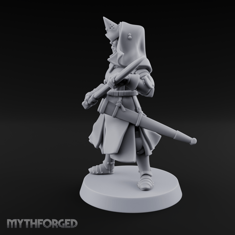 Shouldering The Load Human Warrior Miniature for Dungeons and Dragons, Pathfinder or other TTRPGs