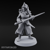 Shouldering The Load Human Warrior Miniature for Dungeons and Dragons, Pathfinder or other TTRPGs