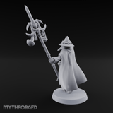 Staff Held High Human Wizard Miniature for Dungeons and Dragons, Pathfinder or other TTRPGs