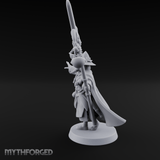 Staff Held High Human Wizard Miniature for Dungeons and Dragons, Pathfinder or other TTRPGs