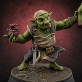 Organ Clutching Clawing Goblin Merchant — painted concept preview (miniature supplied unpainted)