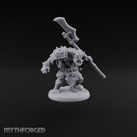 Reach Beats Rage Orc Warrior with Long-Bladed Polearm A