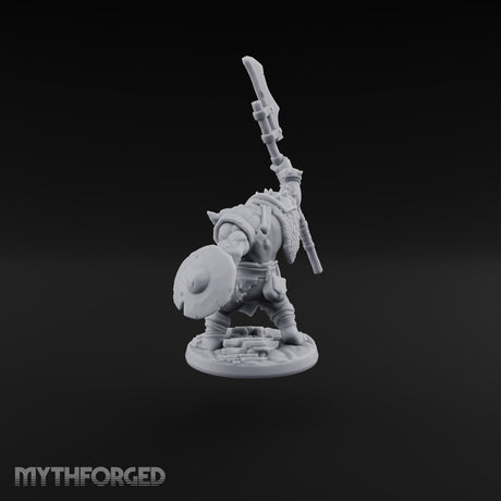 Reach Beats Rage Orc Warrior with Long-Bladed Polearm B