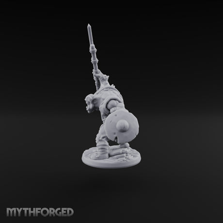 Reach Beats Rage Orc Warrior with Long-Bladed Polearm B